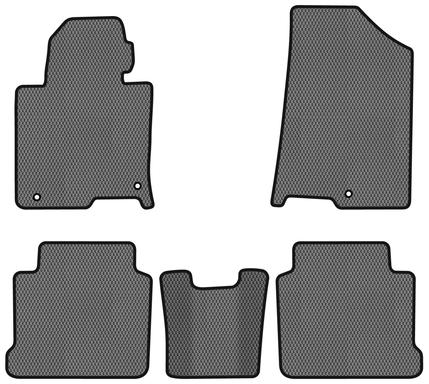 EVA коврики в салон авто EVAtech для Sonata LPI (LF) Hyundai 2014-2019 7 поколение Sedan Korea HY42959CGB5KH3RGB - Фото 1