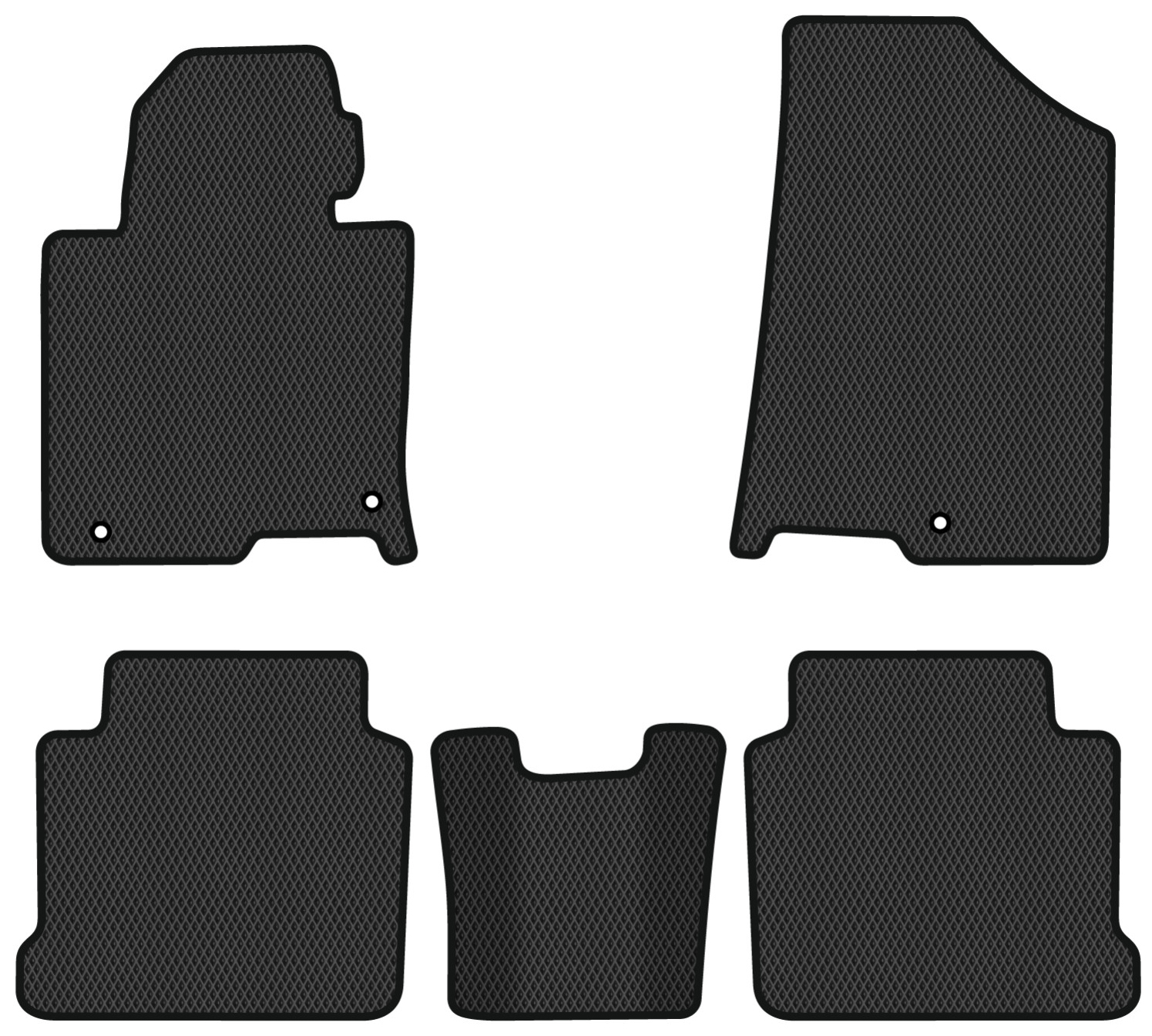 EVA коврики в салон авто EVAtech для Sonata LPI (LF) Hyundai 2014-2019 7 поколение Sedan Korea HY42959CGB5RBB - Фото 1