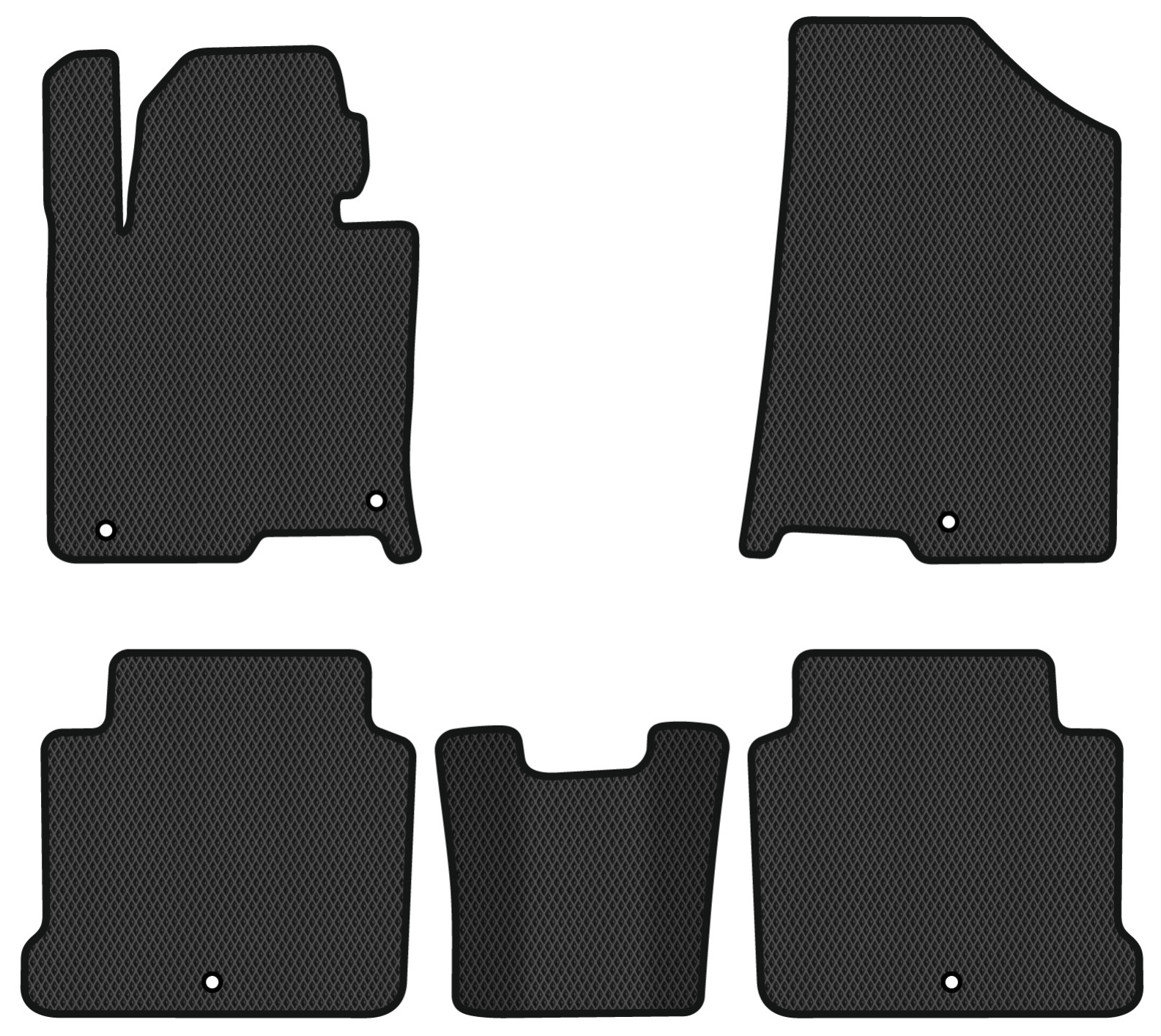 EVA коврики в салон авто EVAtech для Sonata LPI (LF) Hyundai 2014-2019 7 поколение Sedan Korea HY42959CV5RBB - Фото 1