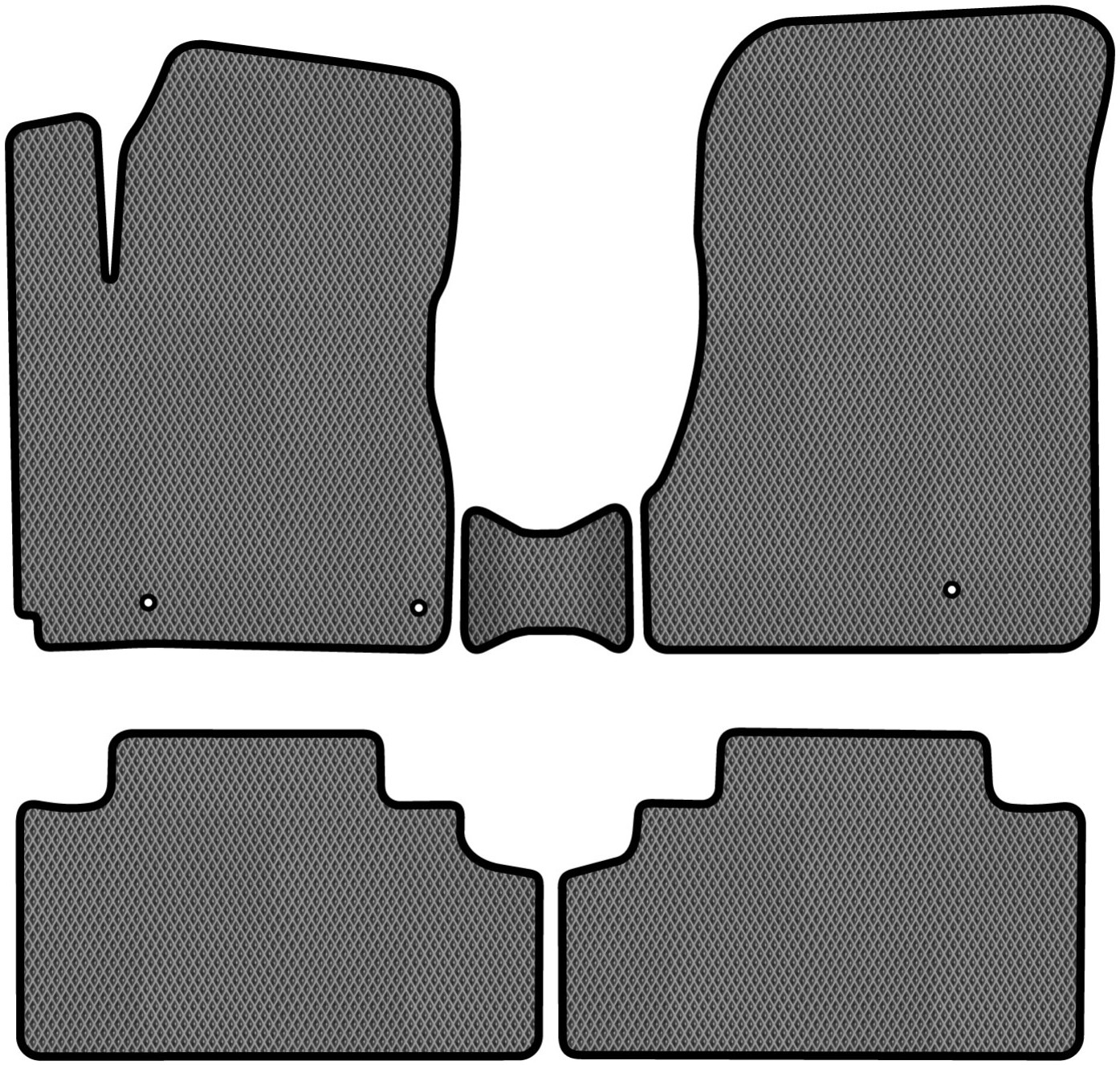 EVA килимки в салон авто EVAtech для Tucson (JM) AT Hyundai 2004-2010 1 покоління SUV EU HY43411PC5LA3RGB - Фото 1