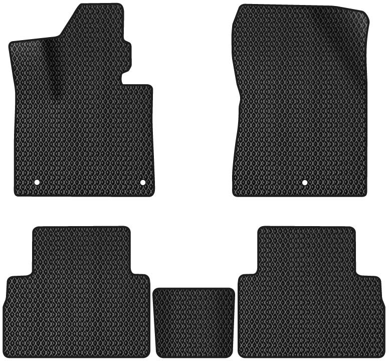 EVA коврики в салон авто EVAtech для Santa FE (TM) 7 seats Restyling Hyundai 2020-2023 4 поколение SUV USA HY44143CD5KH3RBB - Фото 1