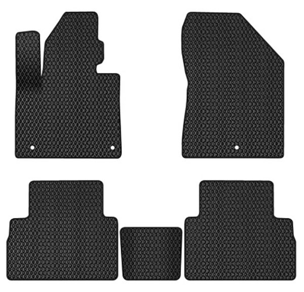 EVA килимки в салон авто EVAtech для Santa FE (TM) 7 seats Restyling Hyundai 2020-2023 4 покоління SUV Korea HY44147CV5KH3RBB - Фото 1