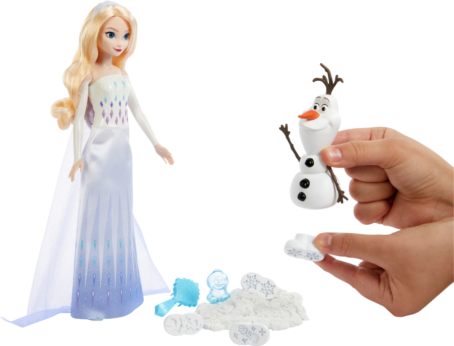 Модельна лялька Disney Frozen Ельза та Олаф "Ліпимо сніжки" з м/ф "Крижане серце" (HYH10) - Фото 1
