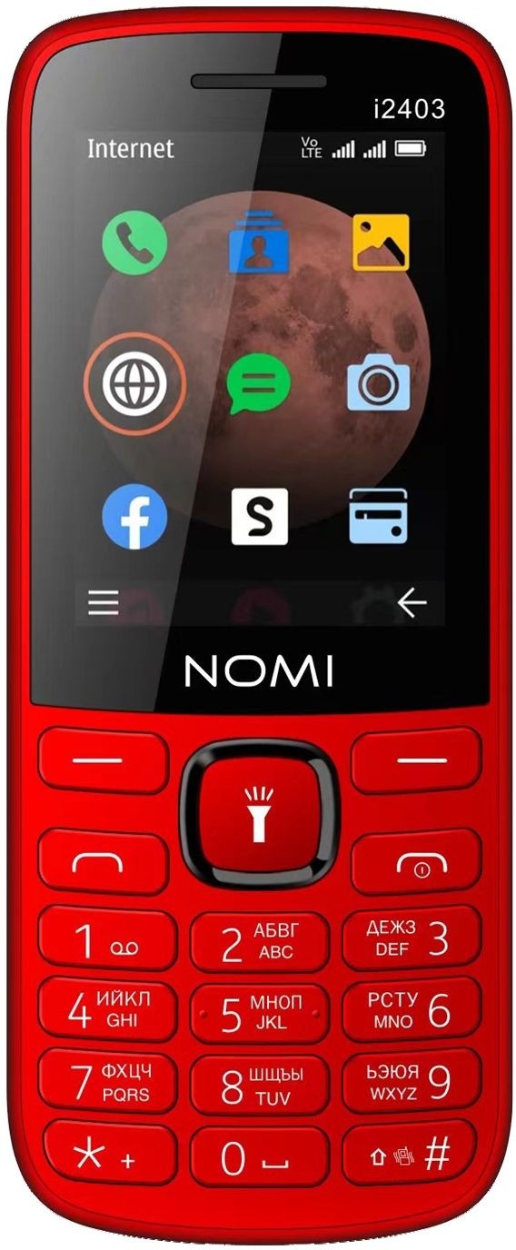 Мобильный телефон Nomi i2403 Red - Фото 1