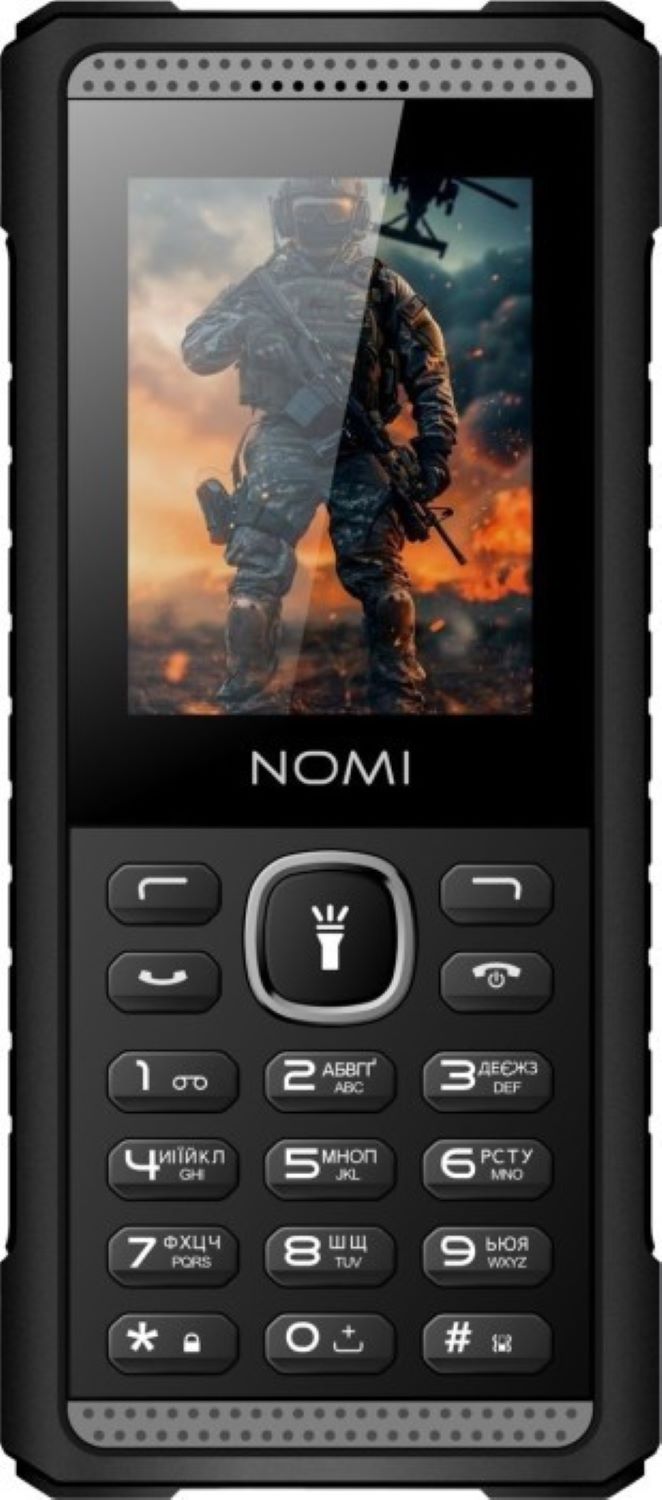 Мобильный телефон Nomi i2420 Black-grey - Фото 1