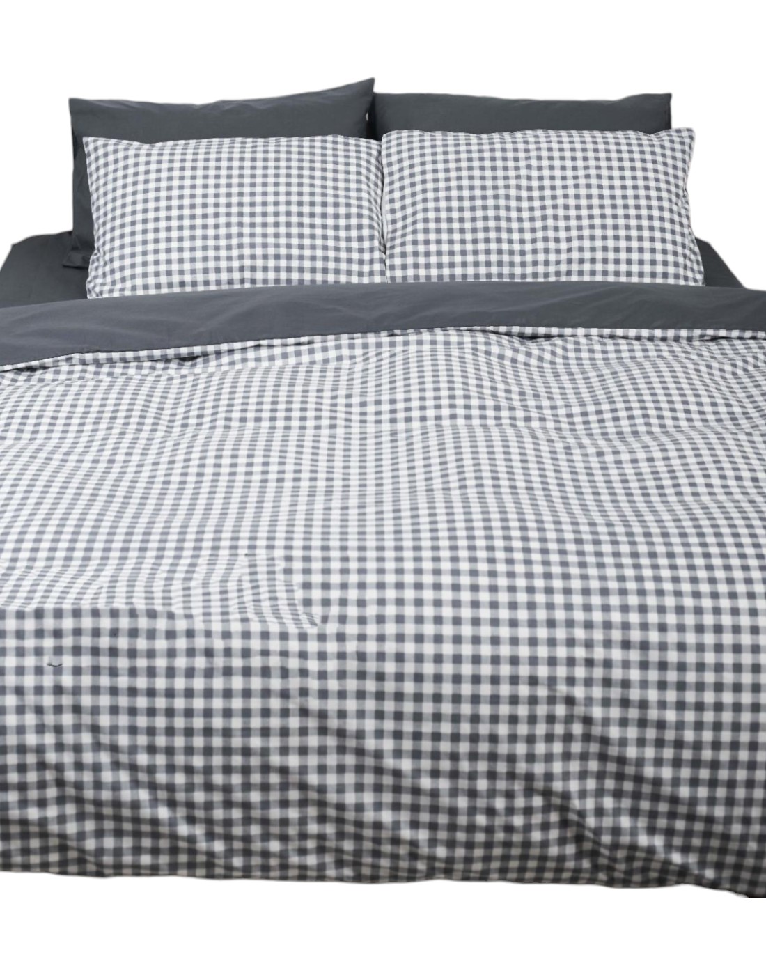 Комплект постільної білизни Moon&Star 175х210 Gray Square Ranforce Elite (MS-820000005) - Фото 1