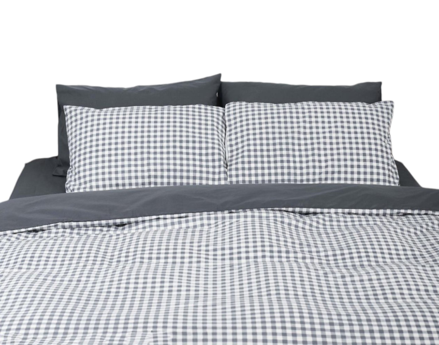 Комплект постільної білизни Moon&Star 160х220х2 нав. 2х50х70 Gray Square Ranforce Elite (MS-820000031) - Фото 1