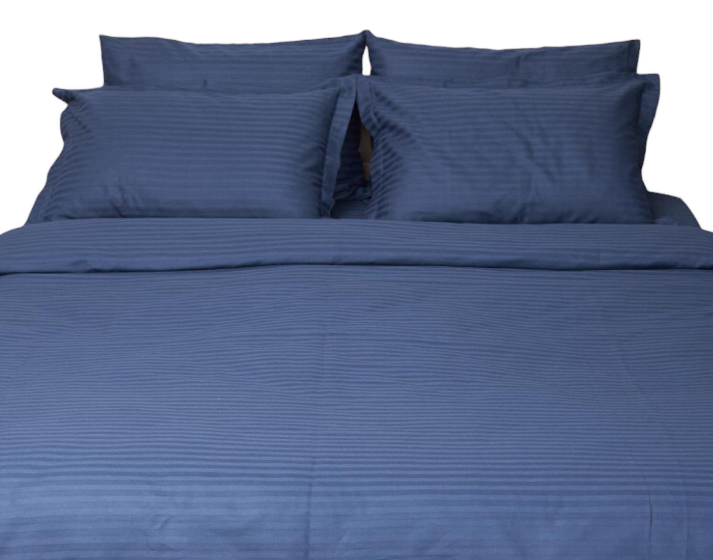 Комплект постільної білизни Moon&Star King Size 220x240 Delfi Blue Satin Stripe (MS-820000490) - Фото 1
