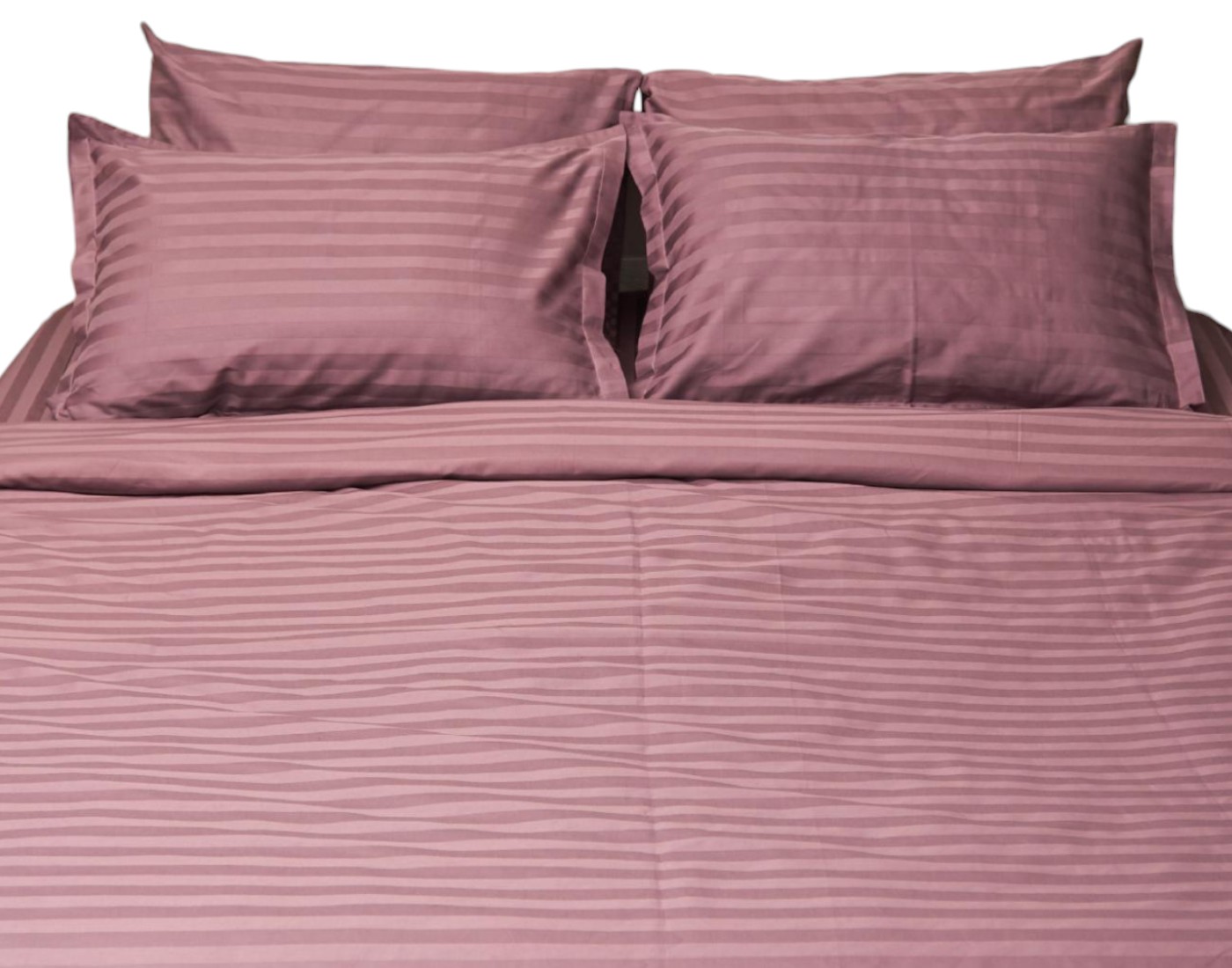 Комплект постельного белья Moon&Star King Size 220x240 Garnet Satin Stripe (MS-820000525) - Фото 1