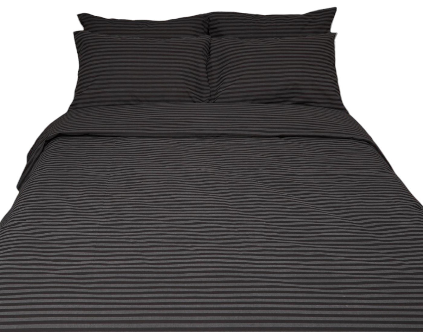 Комплект постельного белья Moon&Star 160х220х2 нав. 4х70х70 Gray Stripe Бязь Gold Люкс (MS-820001112) - Фото 1
