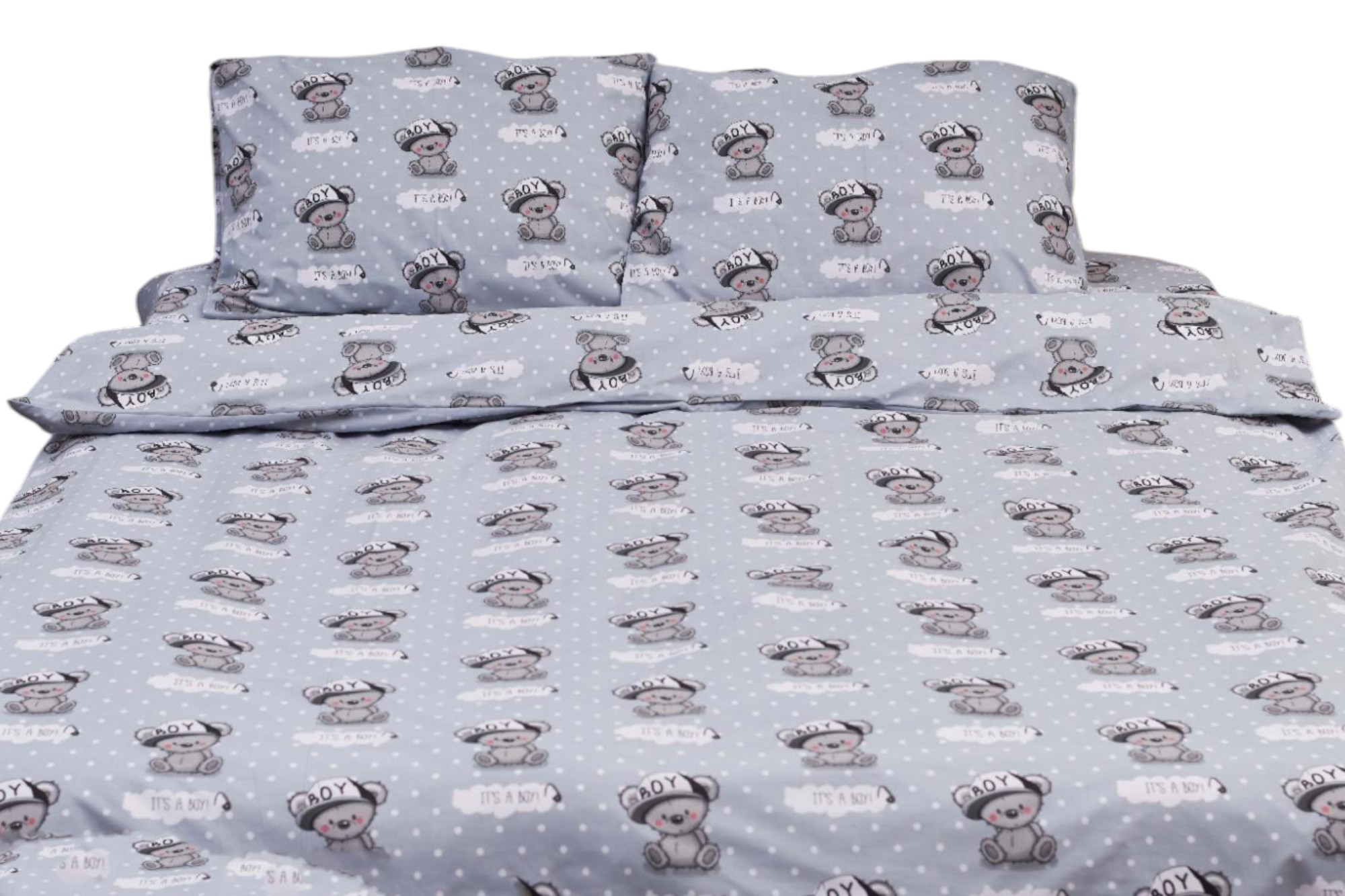 Комплект постільної білизни Moon&Star 143х210 Teddy Boy Бязь Gold Люкс (MS-820001370) - Фото 1
