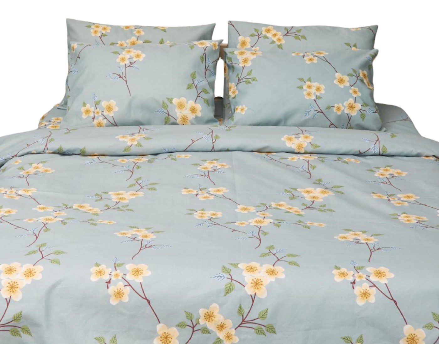 Комплект постільної білизни Moon&Star 160х220х2 нав. 4х70х70 Spring Flower Мікросатин Premium (MS-820001422) - Фото 1