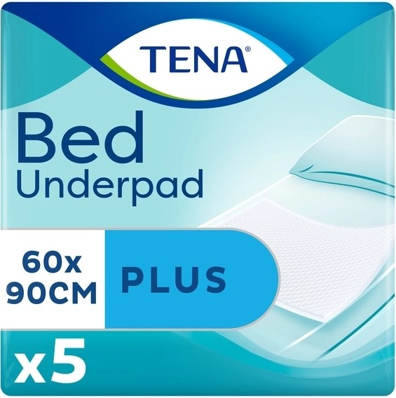 Одноразовая пеленка Tena Bed Plus 60х90см, 5 шт. - Фото 1