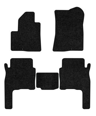 Коврики ворсовые в салон авто EVAtech Standard для Hyundai Santa FE (CM) 5 seats 2006-2010 2 поколение SUV Korea черный кант HY33308CBB5KD3VEB - Фото 1
