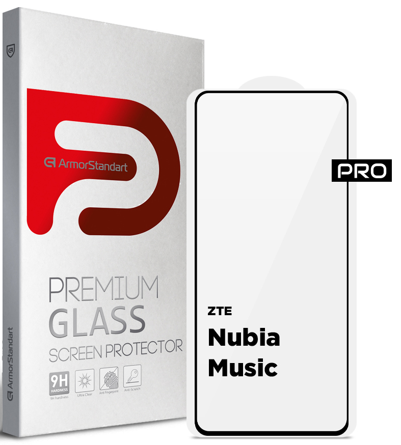 Защитное стекло для смартфона Armorstandart Pro for ZTE Nubia Music Black (ARM78904) - Фото 1