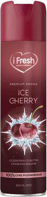 Освіжувач повітря аерозольний iFresh premium aroma ice сherry 300 мл (4820268100047) - Фото 1