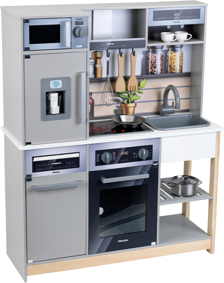 Сюжетно-ролевая игра. Кухня Klein Miele - Игрушечная кухня Семейная, дерево (МДФ), большая (7194) - Фото 1