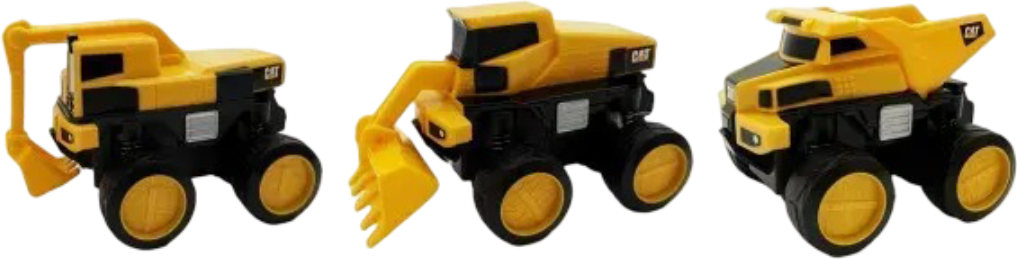Наземная строительная техника Funrise CAT Turbo Stunt 10 см (83453) - Фото 1