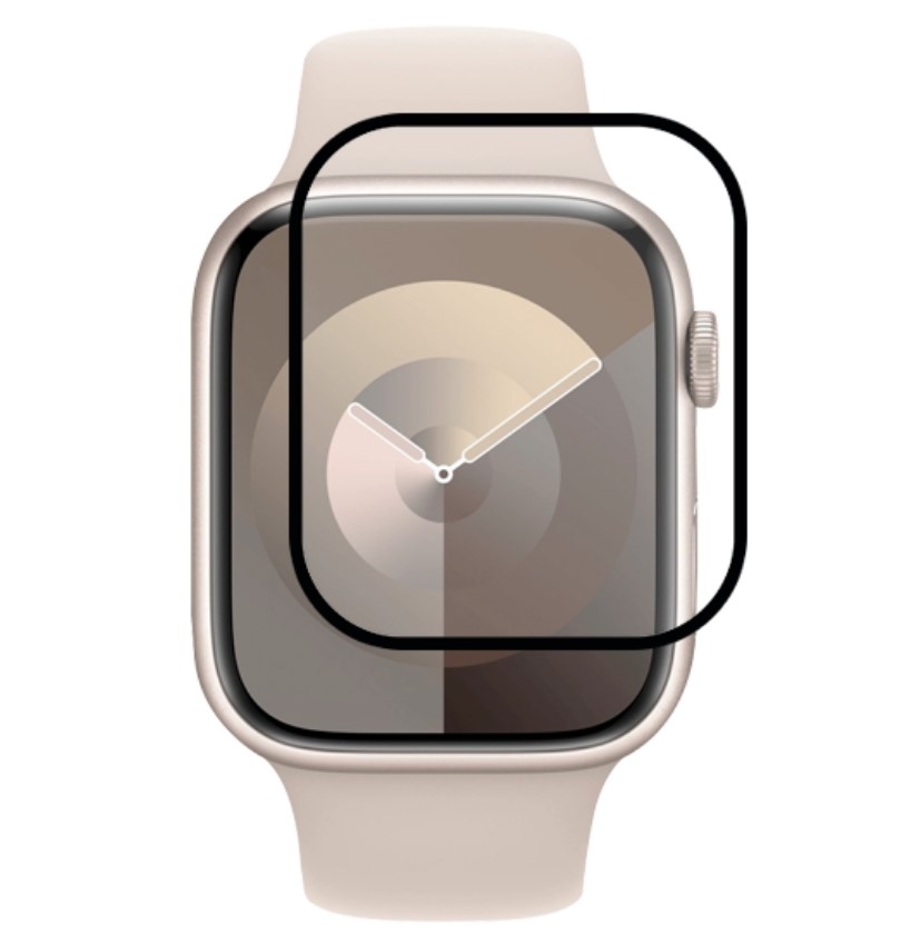 Защитное стекло для смарт-часов ILera Apple Watch PolyGlass 41 mm Black (iLAWPG03) - Фото 1