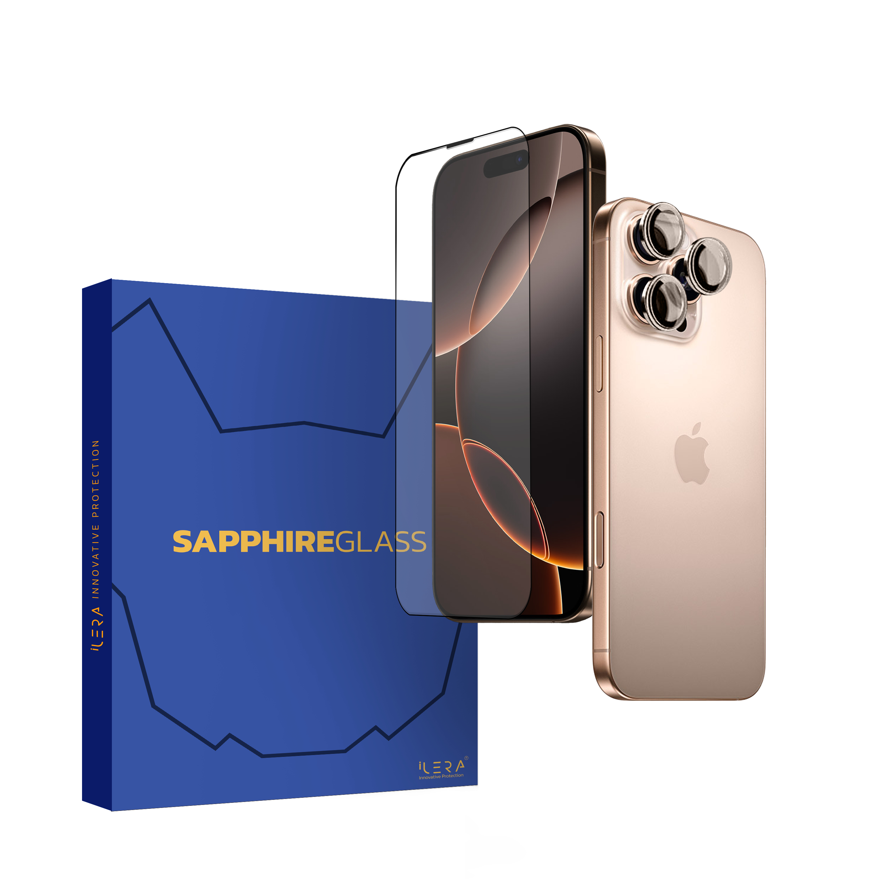 Защитное стекло для смартфона ILera Sapphire Ultra + Glass iPhone 16 Pro Max (iLSPDL+16PRMAX) - Фото 1