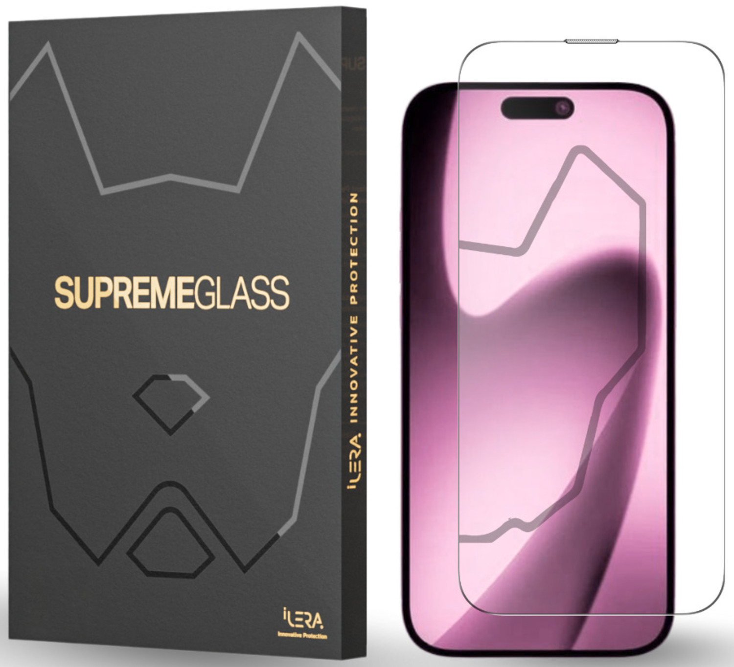 Защитное стекло для смартфона ILera Infinity 2.0 Glass for iPhone 17 Air (iLin17Air) - Фото 1