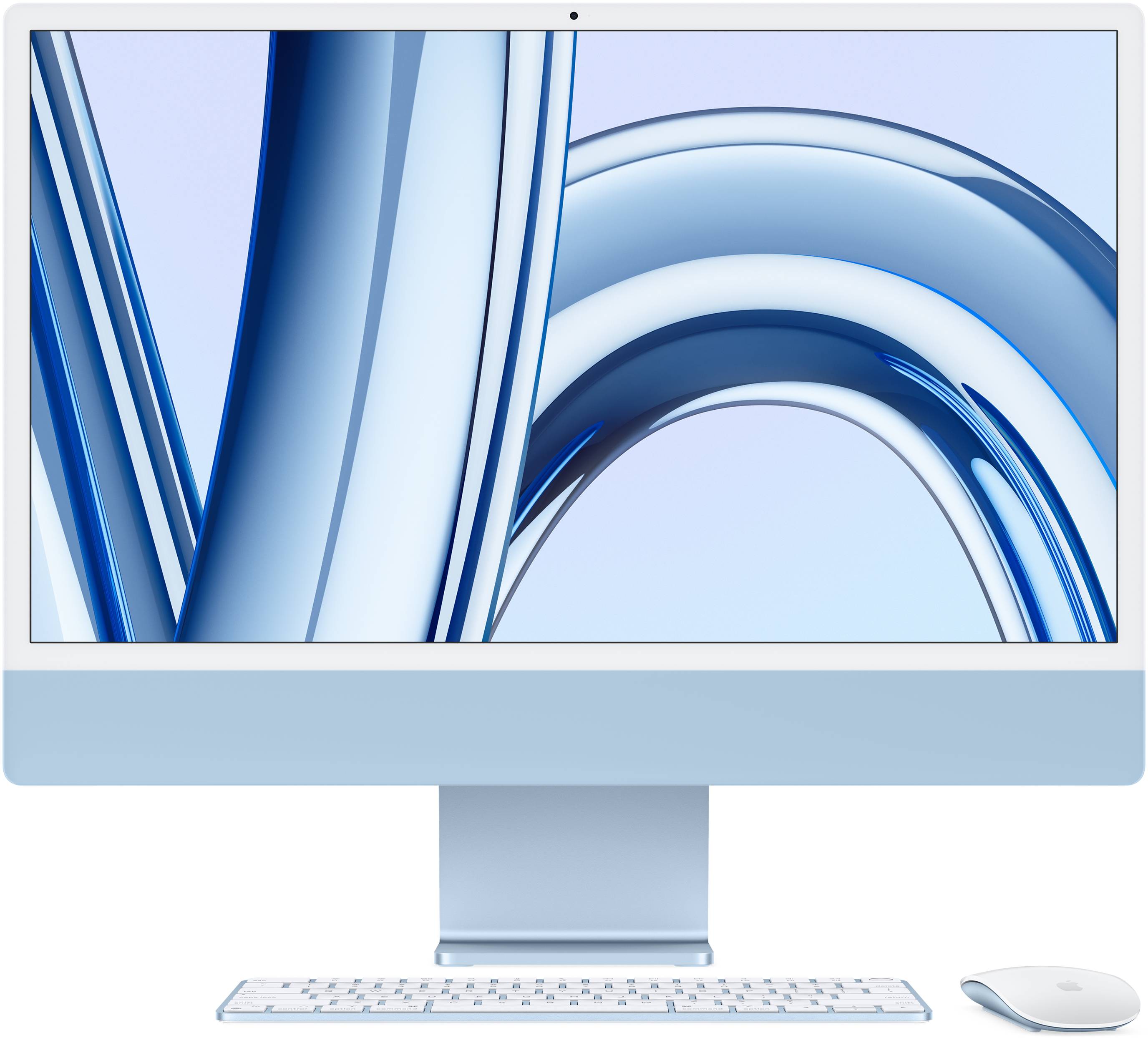 Компьютер-моноблок Apple iMac 24'' A2873 M3 Retina 4.5K 10-Core GPU 256GB Blue (MQRQ3) - Фото 1