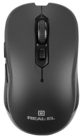 Мышь беспроводная REAL-EL RM-331W Black (EL123200044) - Фото 1