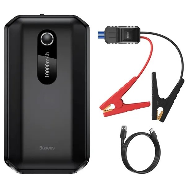 Пускозарядное устройство Baseus Super Energy Air Car Jump Starter 10000mAh, Peakcurrent 1000A Black (CGNL020101) - Фото 1