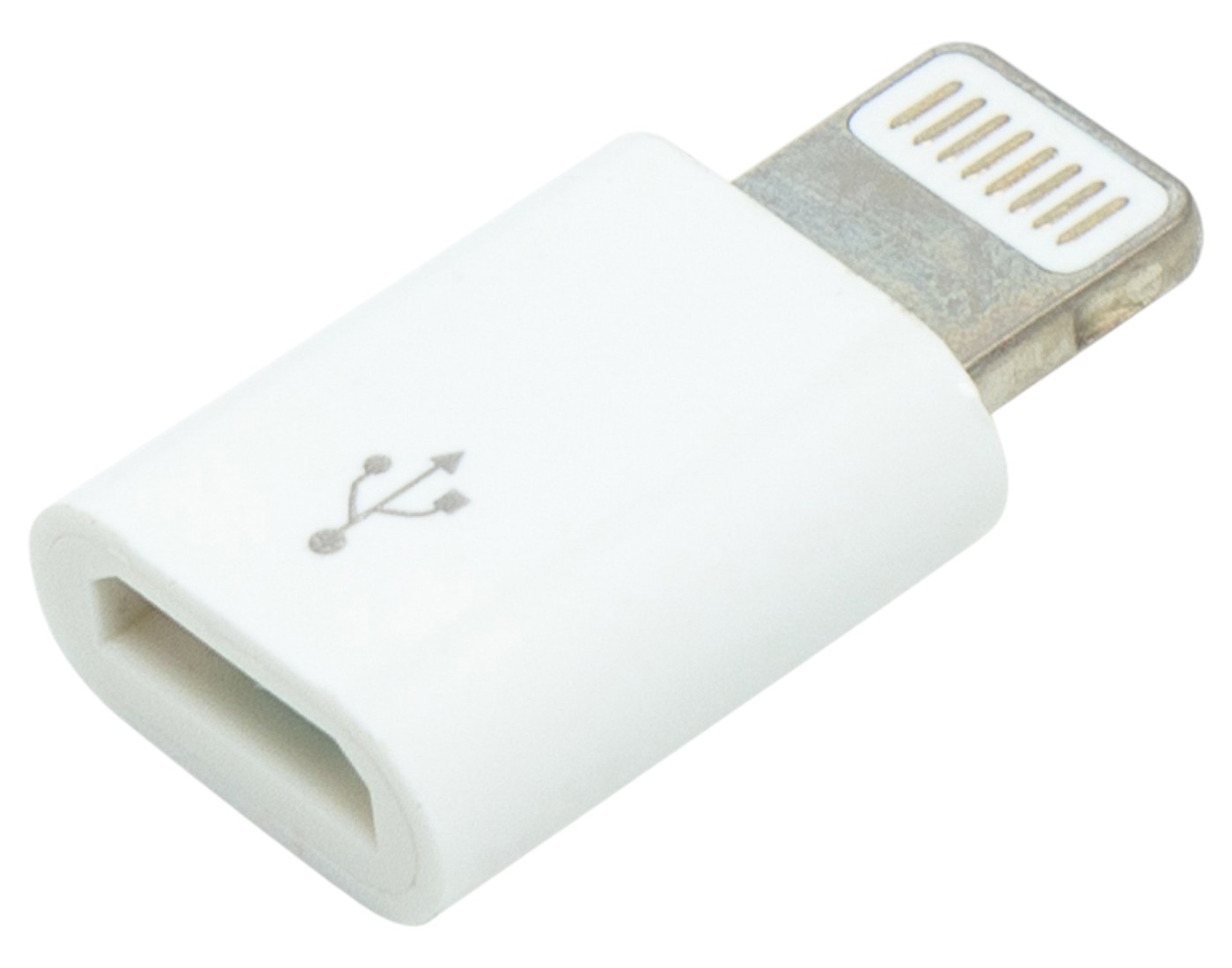 Переходник PowerPlant micro USB (F) - Lightning (M) (DV00DV4047) - Фото 1