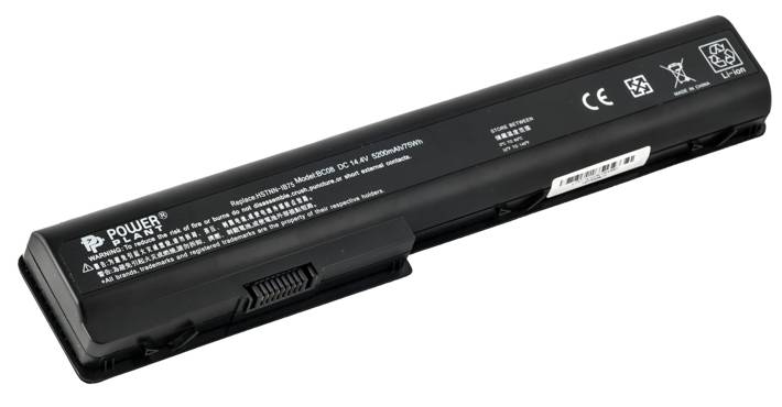 Аккумулятор для ноутбука PowerPlant HP Pavilion DV7 (HSTNN-DB75) 14.4V 5200mAh (NB00000030) - Фото 1