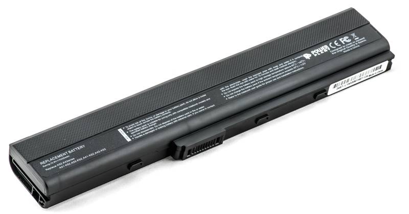 Аккумулятор для ноутбука PowerPlant ASUS A32-K52 (A32-K52, ASA420LH) 10.8V 5200mAh (NB00000043) - Фото 1