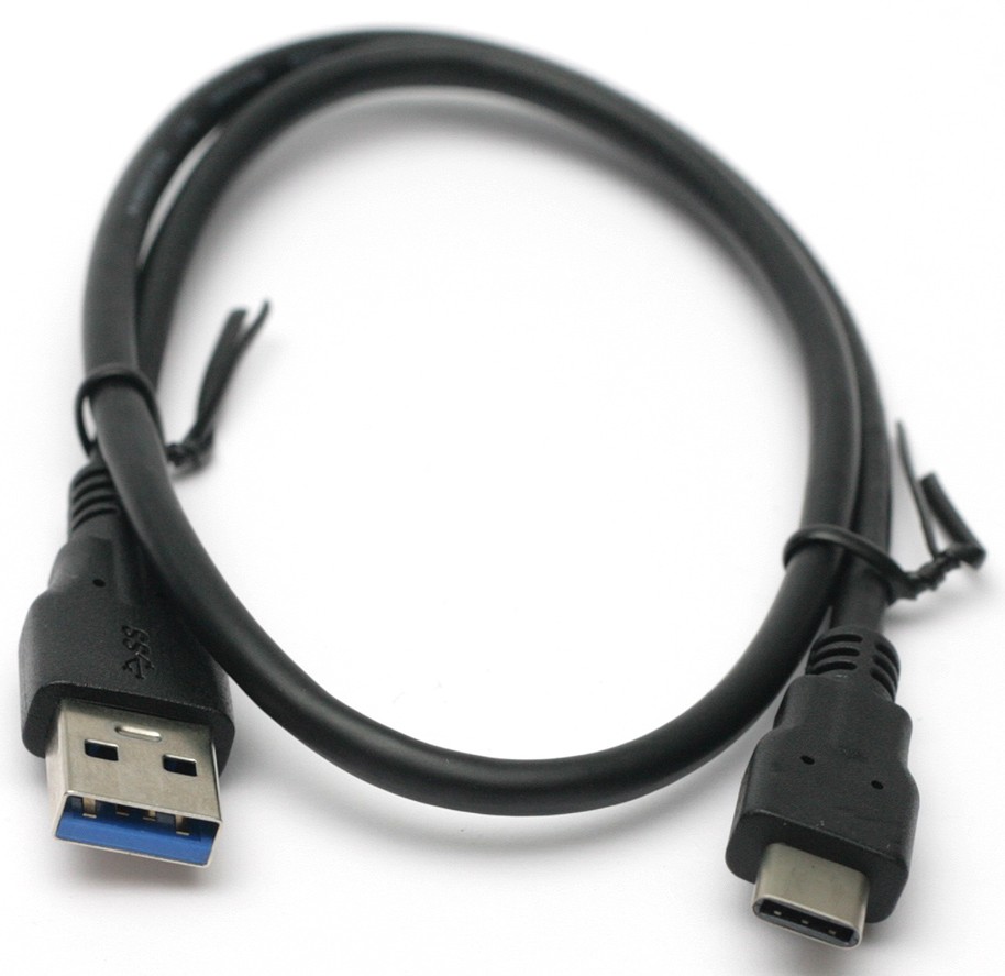 Кабель синхронизации данных PowerPlant USB 3.0 AM - Type-C 0.5m (KD00AS1253) - Фото 1
