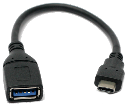 Кабель синхронизации данных PowerPlant USB 3.0 Type-C to AF 0.1m (KD00AS1257) - Фото 1