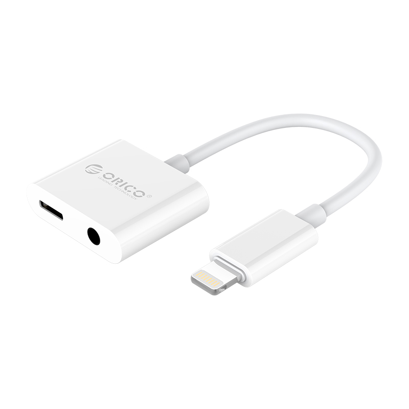 Кабель синхронизации данных Orico Lightning - 3.5 мм/Lightning (2LT-WH-BP) - Фото 1