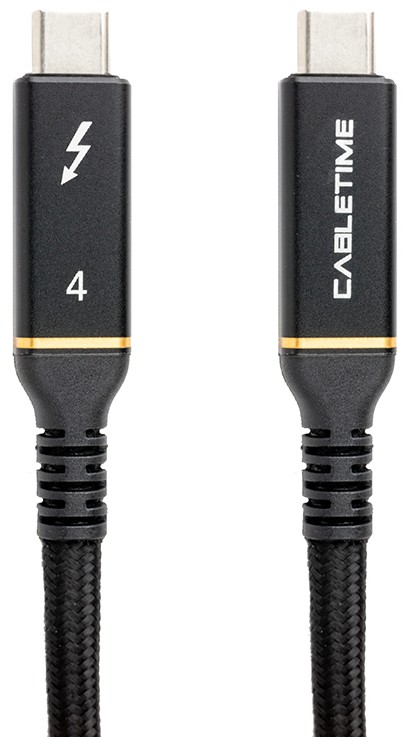 Кабель синхронизации данных PowerPlant USB4 USB-C - USB-C 1m (CA913299) - Фото 1
