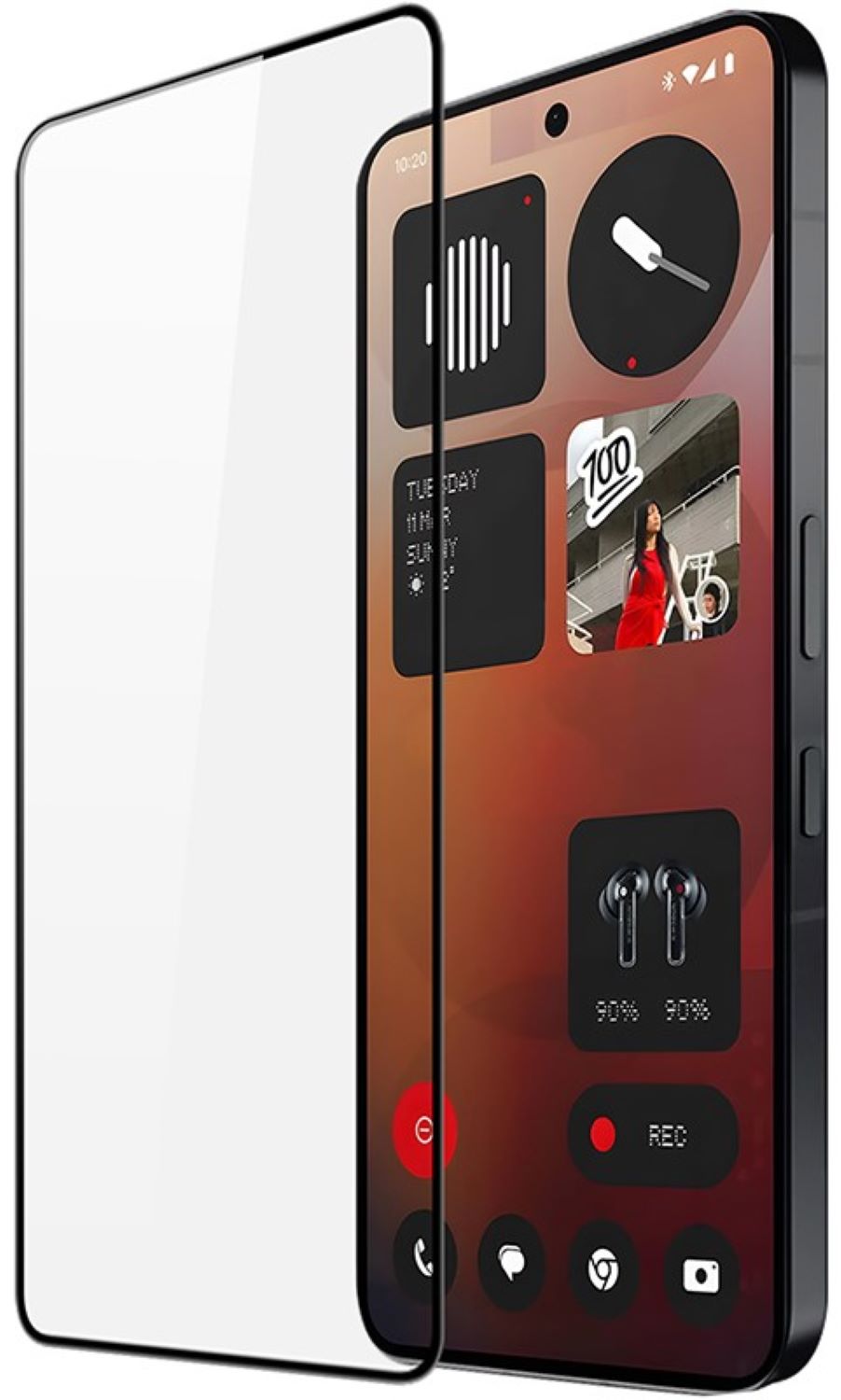 Защитное стекло для смартфона PowerPlant Full screen PowerPlant for Nothing Phone 3a (GL605412) - Фото 1