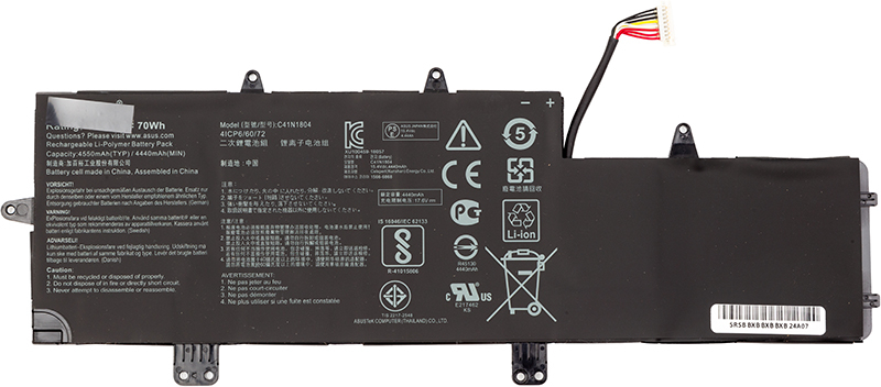 Акумулятор для ноутбука Asus ZenBook Pro 14 UX450 (C41N1804) 15.4V 4550mAh (original) (NB431878) - Фото 1