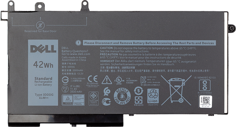 Акумулятор для ноутбука Dell Latitude E5280 (3DDDG) 11.4V 3500mAh (original) (NB441334) - Фото 1