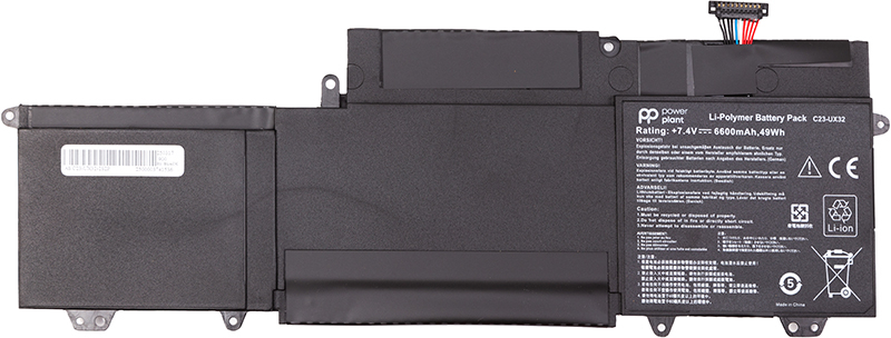 Аккумулятор для ноутбука PowerPlant ASUS VivoBook U38N (C23-UX32) 7.4V 6600mAh (NB432264) - Фото 1