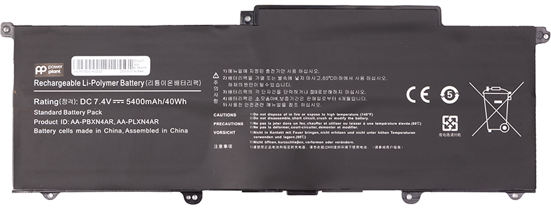 Аккумулятор для ноутбука PowerPlant SAMSUNG 900X3B (AA-PLXN4AR) 7.4V 5400mAh (NB490189) - Фото 1