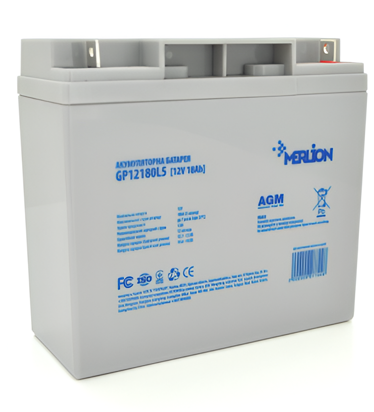 Аккумулятор для ИБП Merlion AGM GP12180L5 12 V 18 Ah - Фото 1
