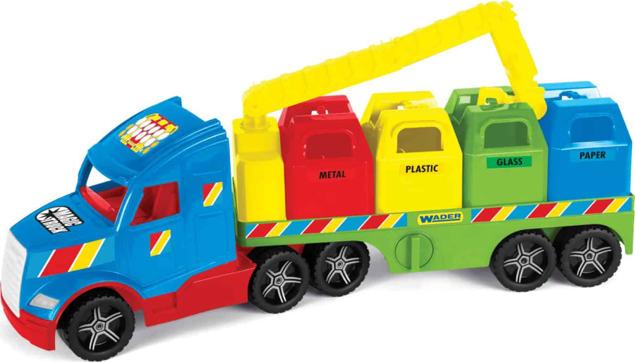 Наземна спецтехніка Wader "Magic Truck Basic" сміттєвоз (36320) - Фото 1