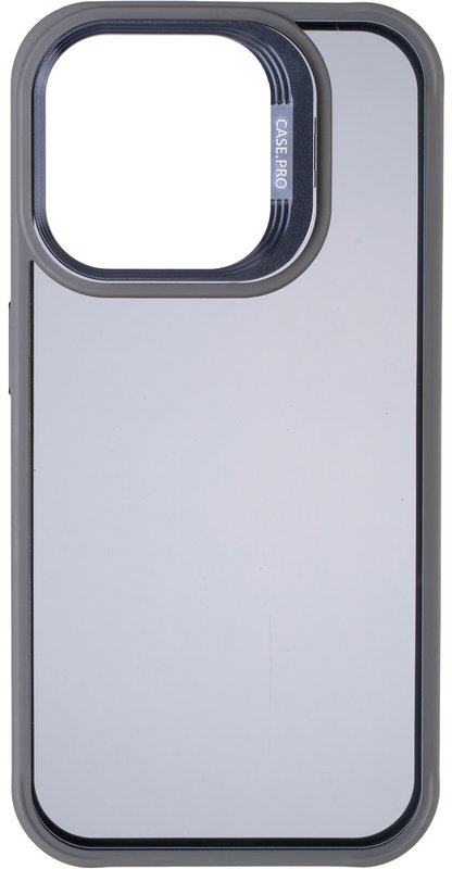 Чохол для смартфону Gelius Elegant Bumper Case Camera stand iPhone 15 Grey (99489) - Фото 1