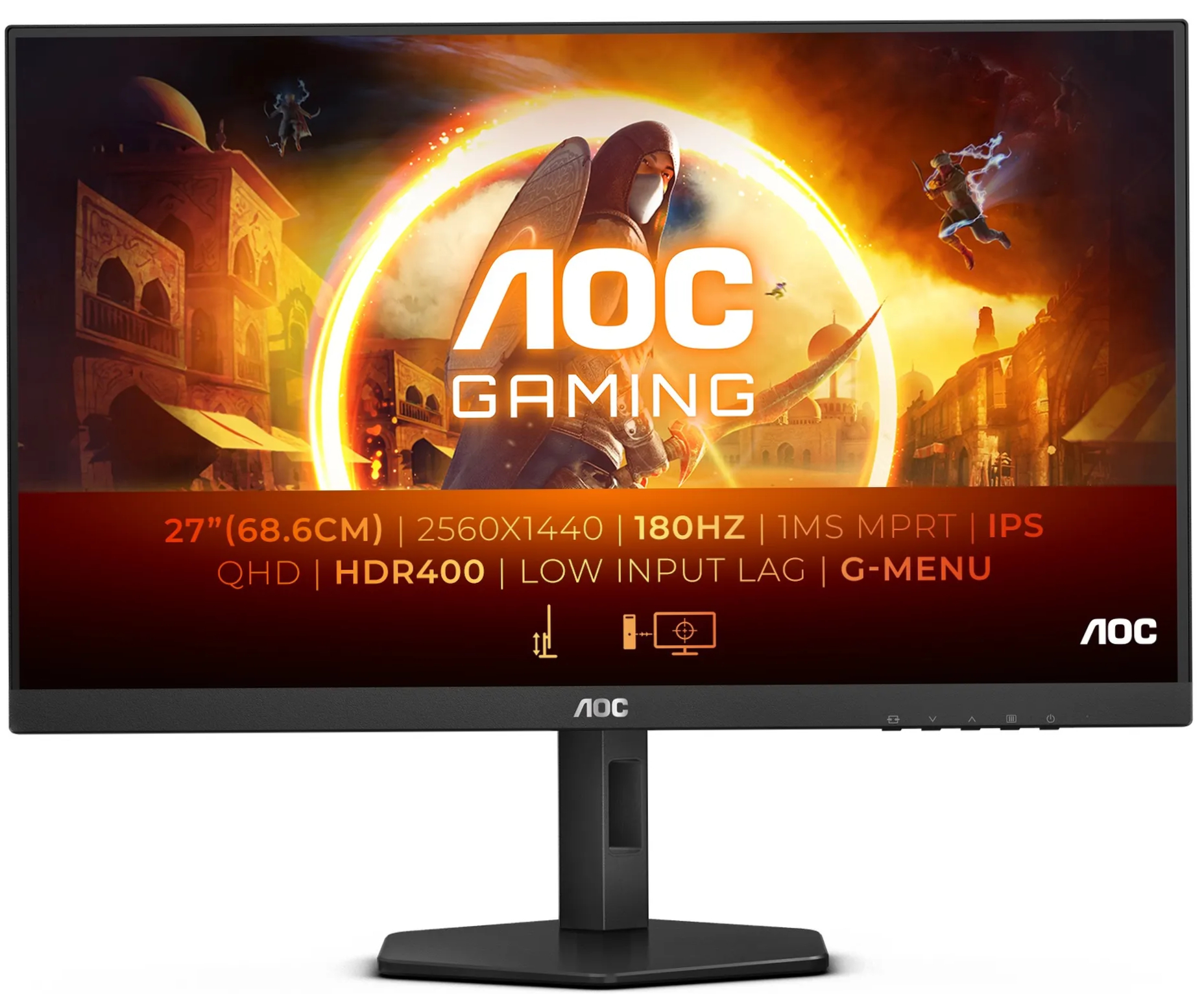 Монитор игровой AOC Q27G4X Black - Фото 1