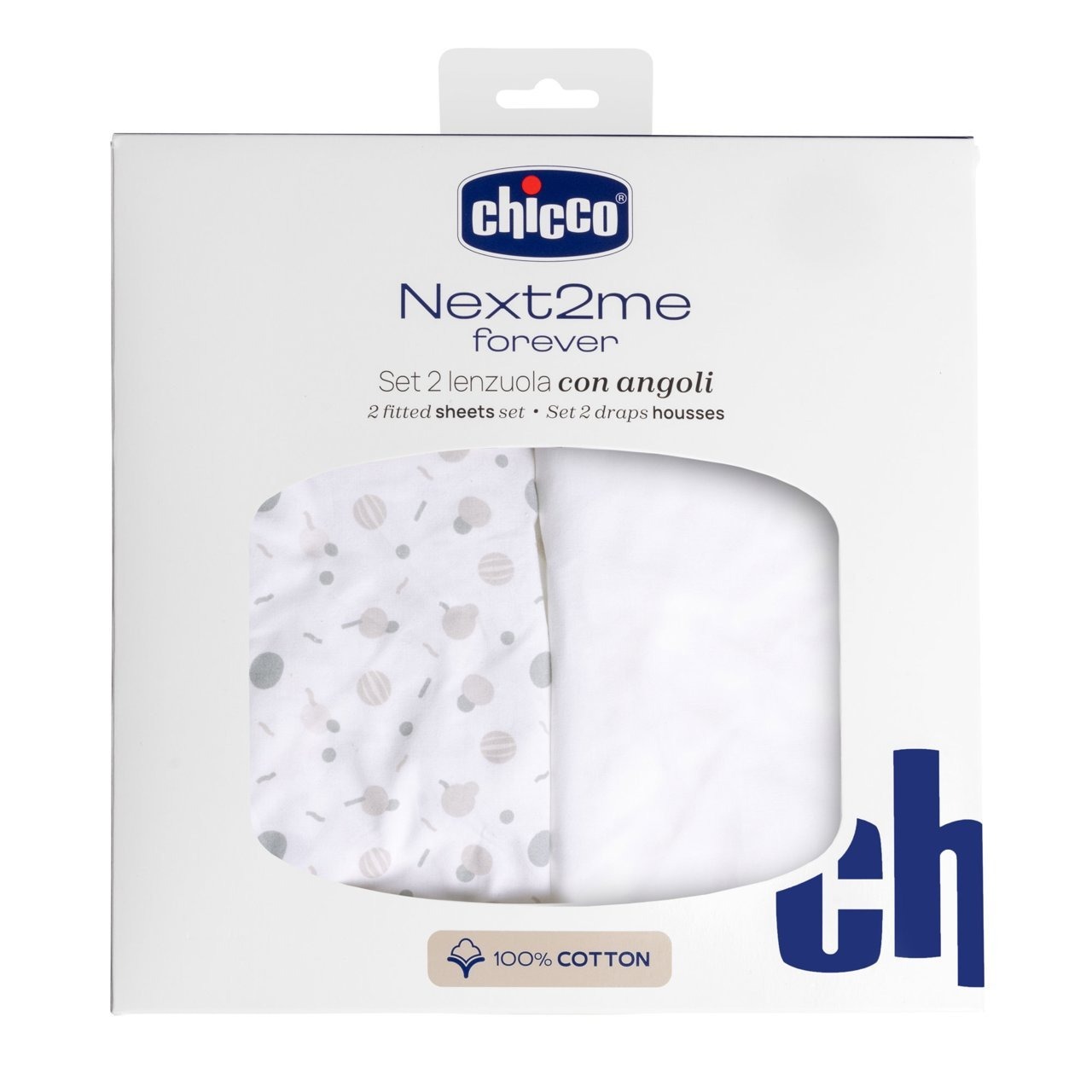 Простынь детская Chicco Next2Me Forever 2 пр. (01128.21) - Фото 1
