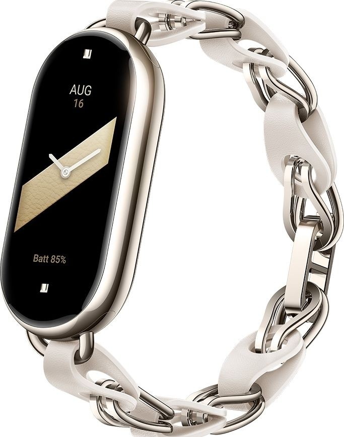 Ремешок для фитнес-браслета Xiaomi Smart Band 8/9 Chain White (BHR7301CN) - Фото 1