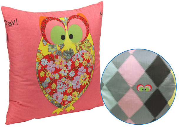 Подушка декоративная Руно 50х50 силиконовая (306_Owl Red) - Фото 1