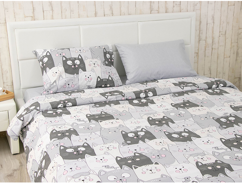 Комплект постельного белья Руно Grey Cat бязь (845.114Б_Grey Cat) - Фото 1