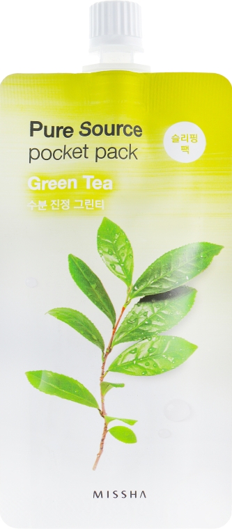 Маска для лица Missha Pure Source Pocket Pack Green Tea 10 мл (8806185781831) - Фото 1
