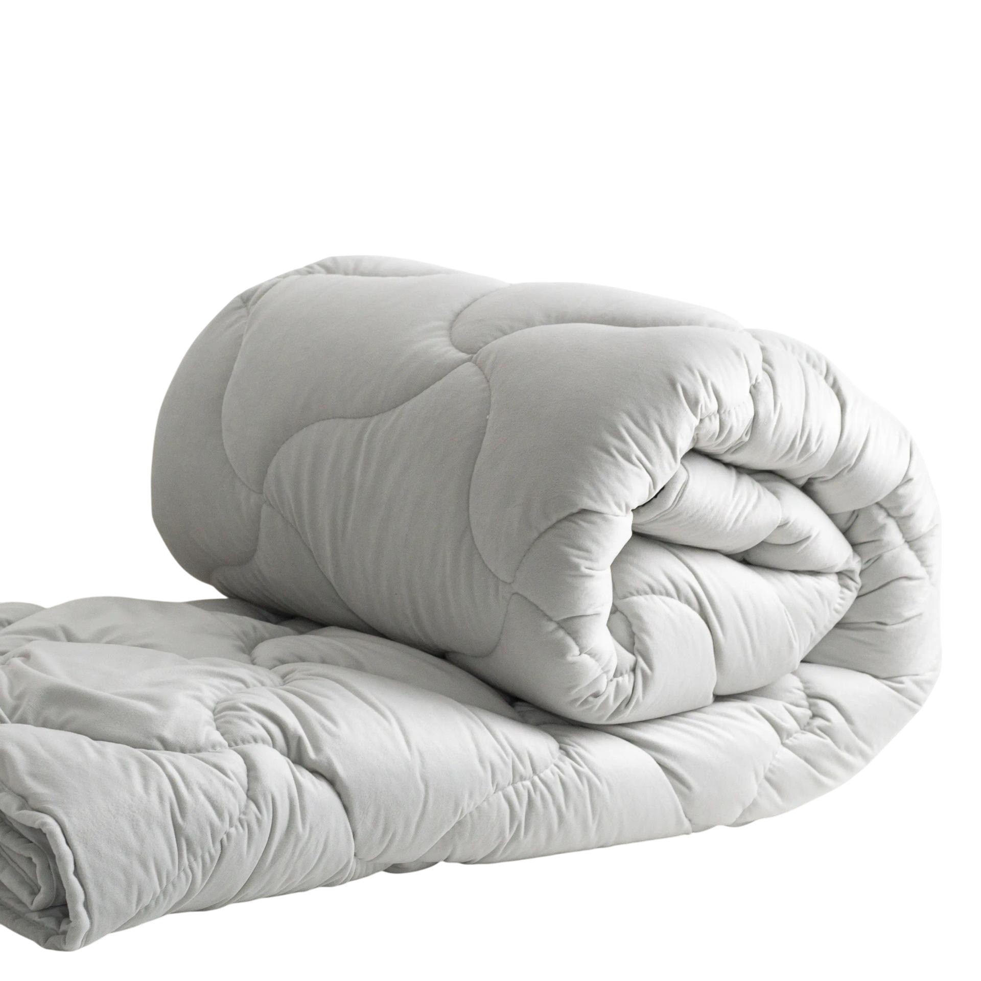 Ковдра всесезонна полуторна ТЕП VELOUR 150х210 см Світло - сірий (1-04870_34483) - Фото 1